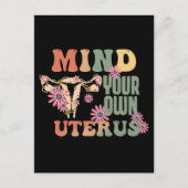 Achten Sie auf Ihren eigenen Uterus Postkarte (Vorderseite)