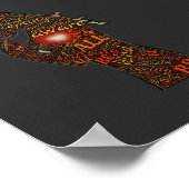 Achten Sie auf inspirierendes Word Art Design Poster (Ecke)