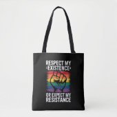 Achten Sie auf meine Existenz oder erwarten Sie me Tasche (Vorderseite)