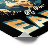 Achten Sie auf unseren Umweltschutz auf der Erde Poster (Ecke)