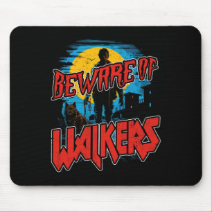 Achten Sie auf Walker Gruseliger Zombie-Hunde-Spaz Mousepad
