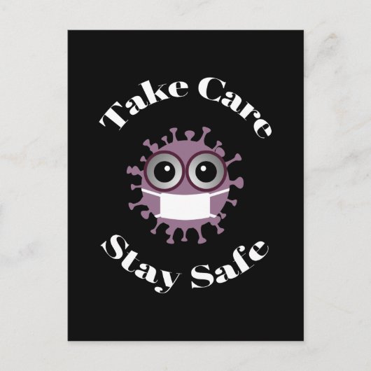 Achten Sie darauf, dass der abgesicherte Masketvir Postkarte (Vorderseite)