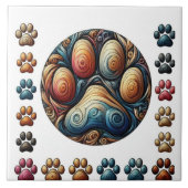 Achten Sie darauf, dass die umzingelte Hundekuh ge Fliese (Vorderseite)