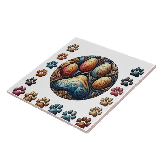 Achten Sie darauf, dass die umzingelte Hundekuh ge Fliese (Seite)