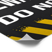 Achten Sie darauf, dass Hunde nicht teilnehmen Poster (Ecke)