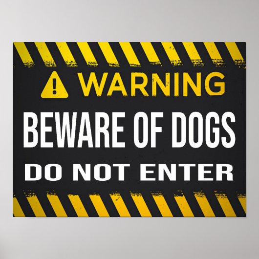 Achten Sie darauf, dass Hunde nicht teilnehmen Poster (Vorne)