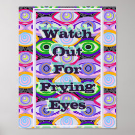 Achten Sie darauf, dass Sie den Kunstdruck "Augen" Poster