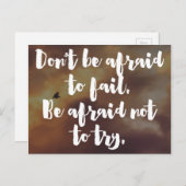 Achten Sie darauf, nicht zu versuchen, zu zitieren Postkarte (Vorne/Hinten)