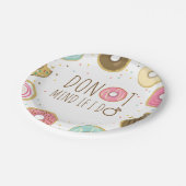 Achten Sie darauf, wenn ich Brautparty aus Papierp Pappteller (Schrägansicht)