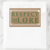 ACHTEN SIE DAS LORE WG RECHTECKIGER AUFKLEBER (Tasche)