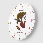 ACHTEN SIE DEN BARD GROßE WANDUHR (Winkel)