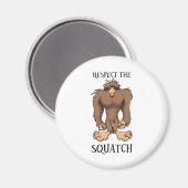 ACHTEN SIE DEN SQUATCH MAGNET (Vorderseite/Rückseite)
