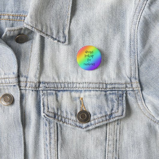Achten Sie immer auf den Knopf "Rainbows Button-On Button (Beispiel)