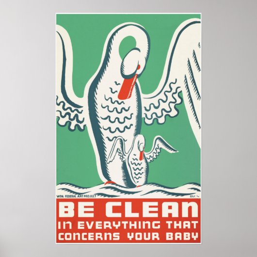 Achten Sie in allem, was Ihr Baby WPA betrifft, au Poster (Vorne)