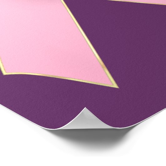 Achten Sie nicht auf den Krebs-Ribbon von morgen Poster (Ecke)