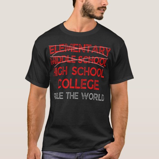Achter Abschluss Funny Middle School Graduatio T-Shirt (Vorderseite)