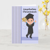 Achter Abschluss für Junge mit Star Karte (Gelbe Blume)