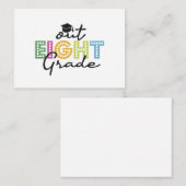 Achter Abschluss Senior Summer Vacation Mitteilungskarte (Vorne/Hinten)