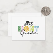 Achter Abschluss Senior Summer Vacation Mitteilungskarte (Vorderseite/Rückseite Beispiel)