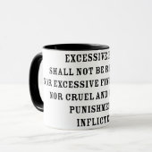Achter Amendent Text Tasse (Vorderseite Links)