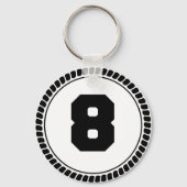 achter Kreis Schlüsselanhänger (Vorderseite)