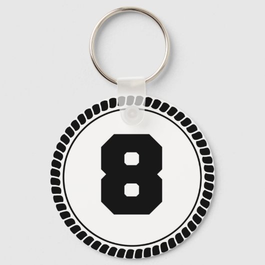 achter Kreis Schlüsselanhänger (Vorderseite)