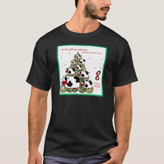 Achter Tag von Weihnachten T-Shirt (Vorderseite)