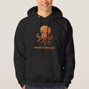 Achter werden acht Oktopus Tintenfisch Koralle Ten Hoodie