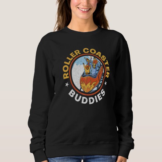 Achterbahn Fahrgeschäft Freizeitpark Sweatshirt (Vorderseite)