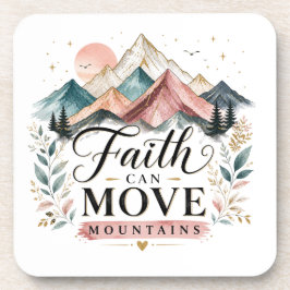 Achterbahn Faith Can Move Mountains  Getränkeuntersetzer