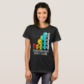 Achterbahn-Frisur, Egal-Roller-Coaster T-Shirt (Vorne ganz)