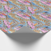 Achterbahn-Goldgrube Geschenkpapier (Ecke)