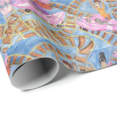 Achterbahn-Goldgrube Geschenkpapier (Rolleneckpunkt)