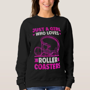 Achterbahn Mädchen Vergnügungspark Achterbahn Sweatshirt
