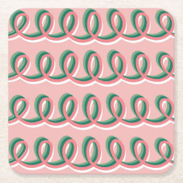 Achterbahn mit Schleifen Rechteckiger Pappuntersetzer