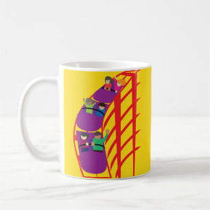 Achterbahn Nahaufnahme Kaffeetasse