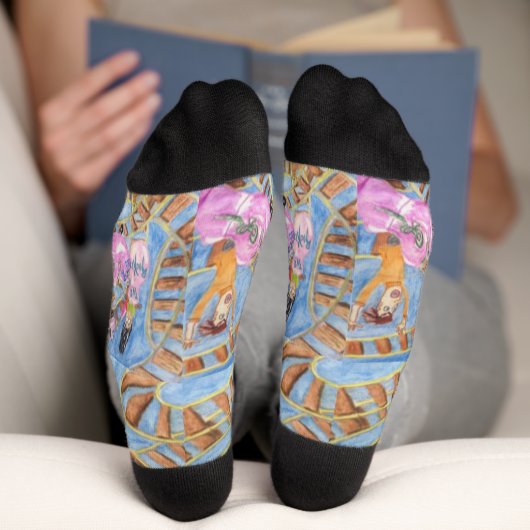 Achterbahn 🎢 socken (Unterseite)