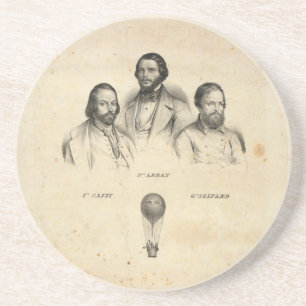 Achterbahn Three Balloonists Getränkeuntersetzer