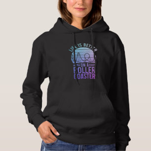 Achterbahn Vergnügungspark Lustige Achterbahn  Hoodie