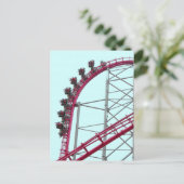 Achterbahn X2 Six Flags Magic Mountain Postkarte (Stehend Vorderseite)