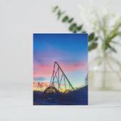 Achterbahnfahrt Postkarte (Stehend Vorderseite)