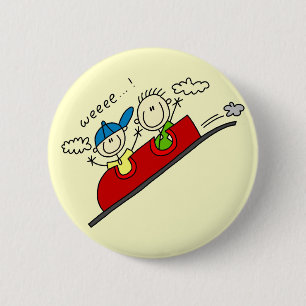 Achterbahnfahrt T-Shirts und Geschenke Button