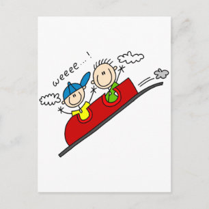 Achterbahnfahrt T-Shirts und Geschenke Postkarte