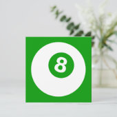 Achterball Einladung (Stehend Vorderseite)