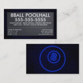Achterball: elektrisches Zeichen Visitenkarte (Vorne/Hinten)