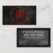 Achterball: elektrisches Zeichen Visitenkarte (Vorne/Hinten)