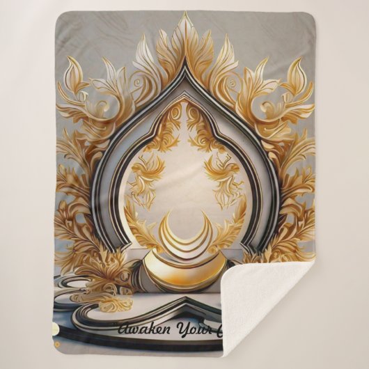 "Achtsame Innere Reflexion" Sherpadecke (Vorderseite)