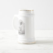 Achtsamer Espresso Zen Meditation Ein Shot Buddha Bierglas (Vorderseite Links)