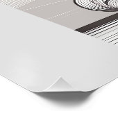 Achtsamer Espresso Zen Meditation Ein Shot Buddha Poster (Ecke)