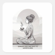 Achtsamer Espresso Zen Meditation Ein Shot Buddha